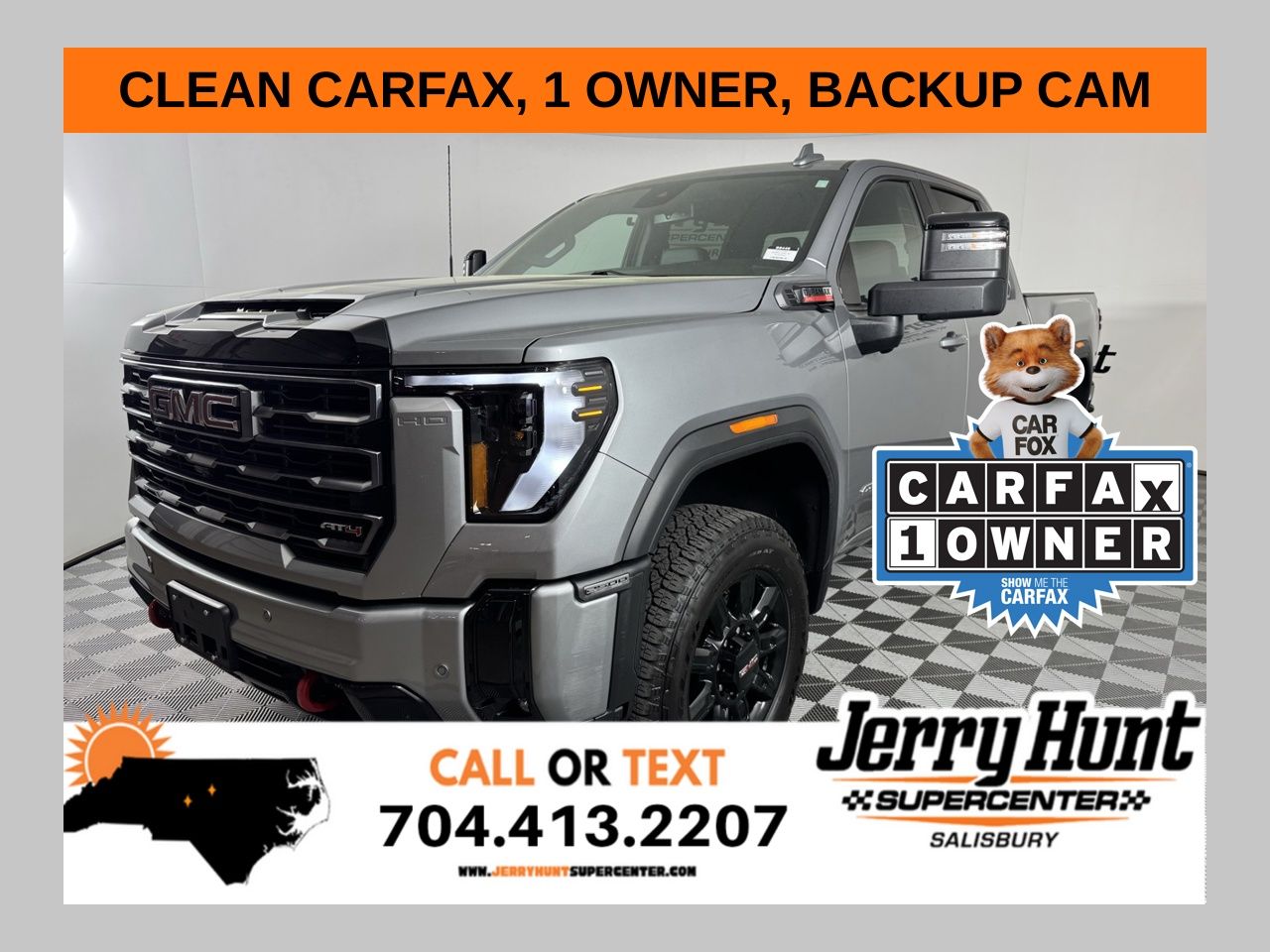 Sterling Metallic 2025 GMC Sierra 2500HD AT4 Crew Cab 4WD Pickup Truck Four-Wheel Drive Automatic