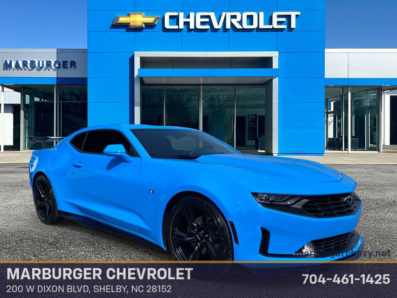 Rapid Blue 2022 Chevrolet Camaro Coupe Rear-Wheel Drive 8-Speed Automatic