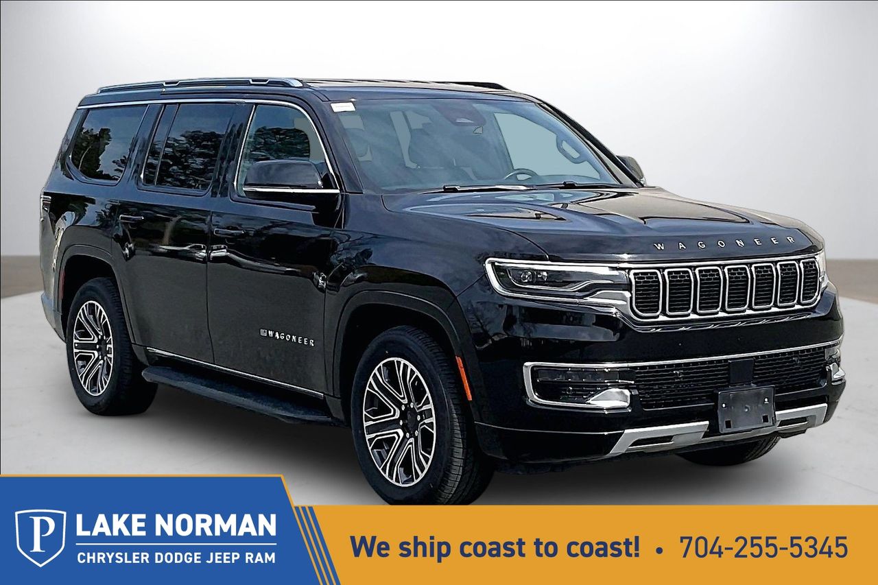 Diamond Black Crystal Pearlcoat 2024 Jeep Wagoneer Series II 4WD SUV / Crossover Four-Wheel Drive 8-Speed Automatic