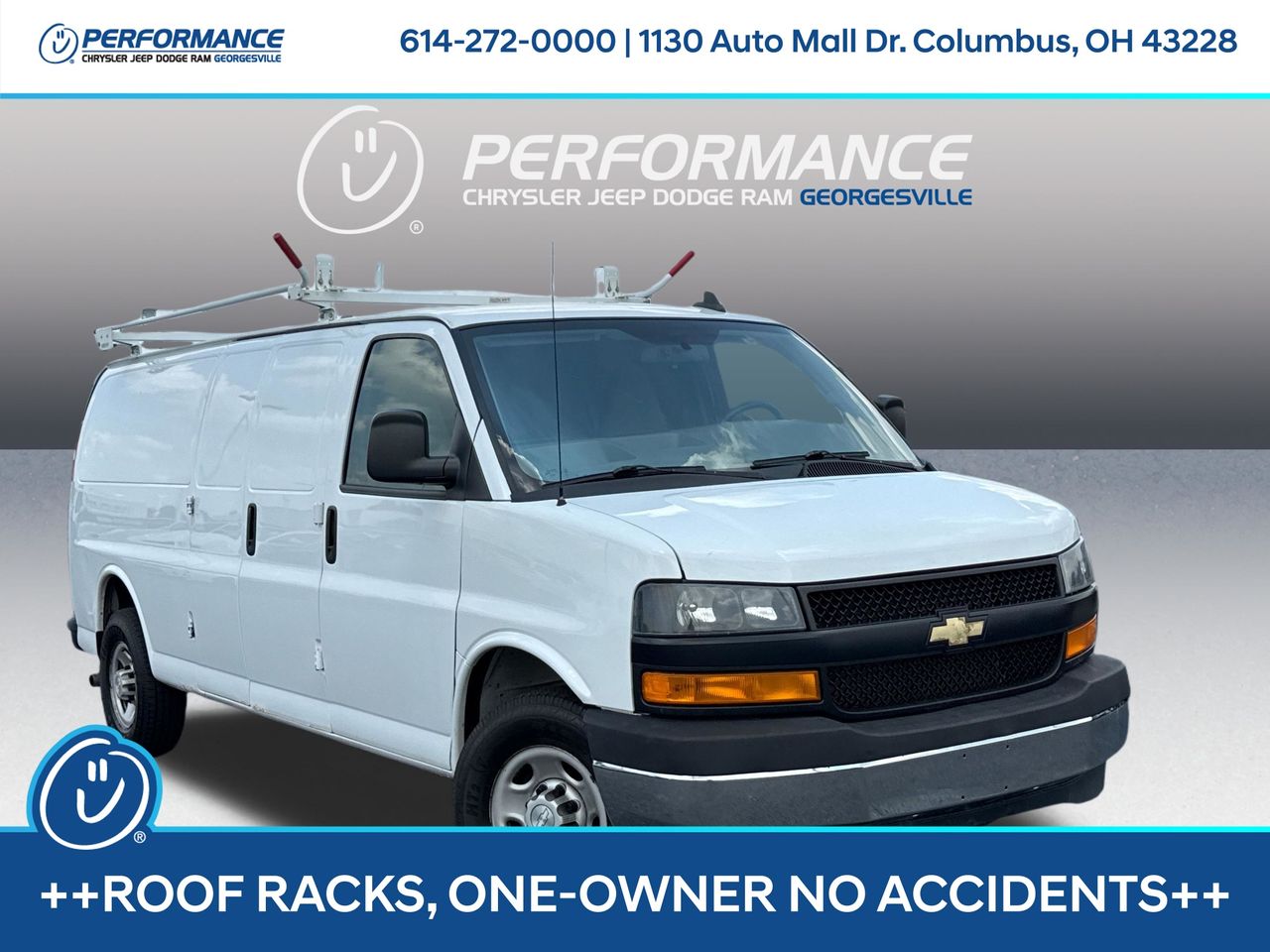 Summit White 2018 Chevrolet Express Cargo Van Rear-Wheel Drive 8-Speed Automatic Overdrive