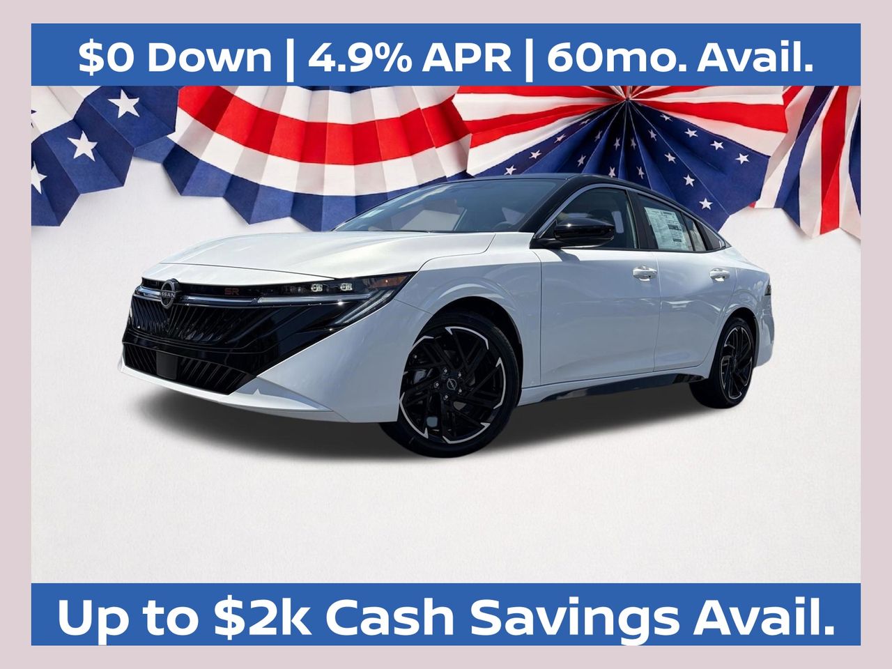 Aspen White/Super Black 2026 Nissan Sentra Sedan Front-Wheel Drive Continuously Variable Transmission