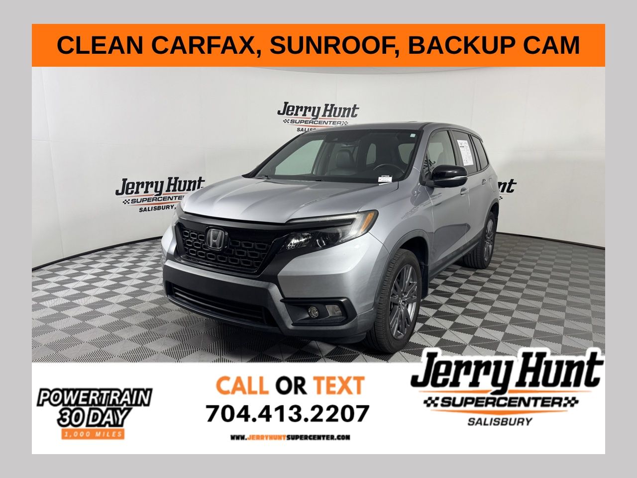 Gray 2020 Honda Passport EX-L AWD SUV / Crossover All-Wheel Drive 9-Speed Automatic