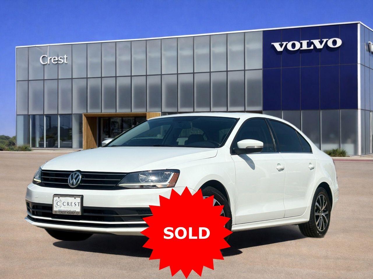 Pure White 2017 Volkswagen Jetta 1.4T SE FWD Sedan Front-Wheel Drive 6-Speed Automatic