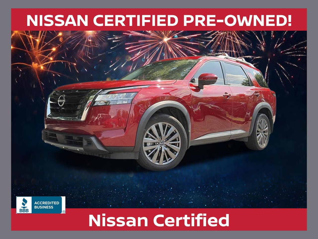 Red (Scarlet Ember) 2024 Nissan Pathfinder SUV / Crossover Front-Wheel Drive 9-Speed Automatic