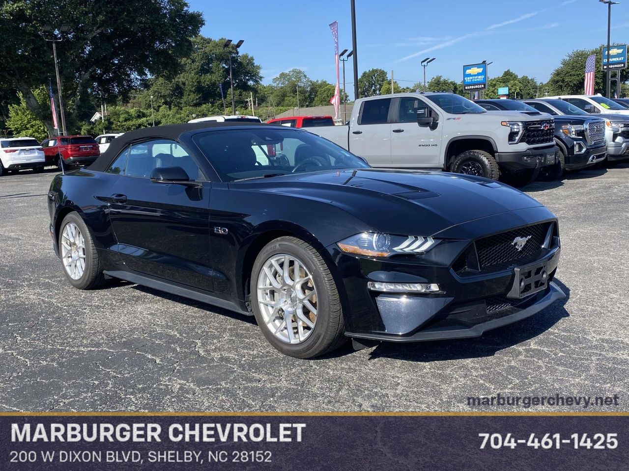 Shadow Black 2023 Ford Mustang Convertible Rear-Wheel Drive Automatic