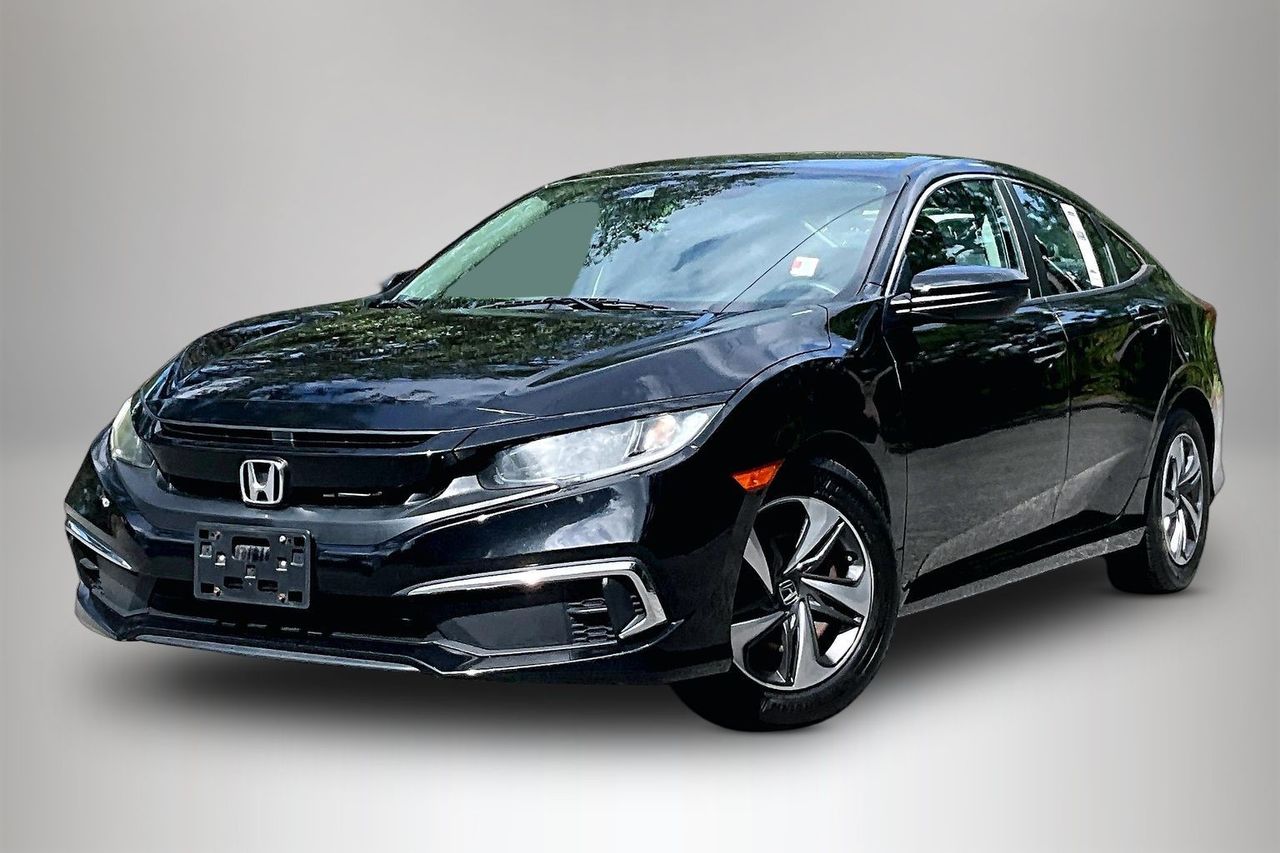 Crystal Black Pearl 2020 Honda Civic Sedan Front-Wheel Drive Continuously Variable Transmission