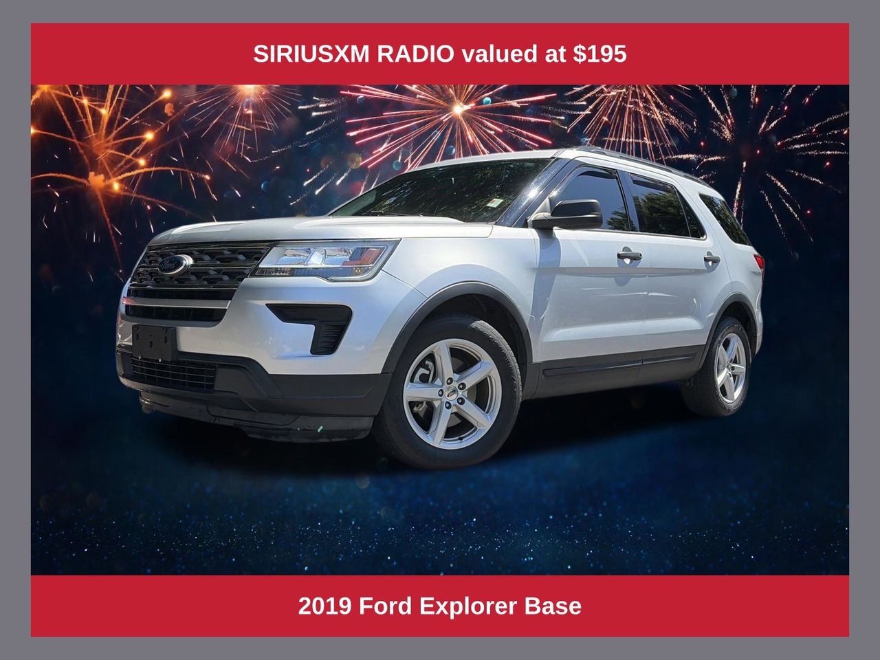 Ingot Silver 2019 Ford Explorer SUV / Crossover Front-Wheel Drive 6-Speed Automatic