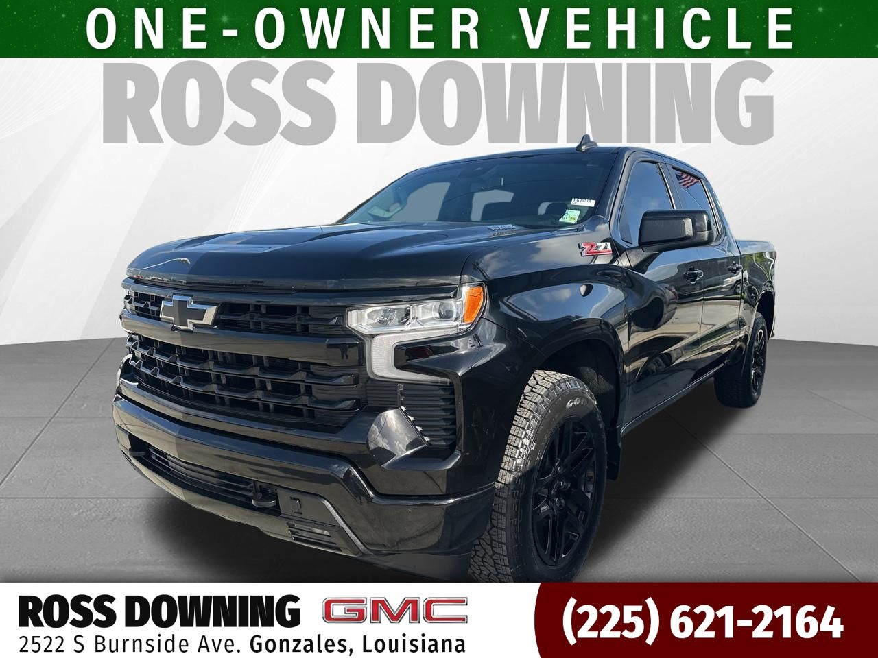 Black 2022 Chevrolet Silverado 1500 RST Crew Cab 4WD Pickup Truck Four-Wheel Drive Automatic