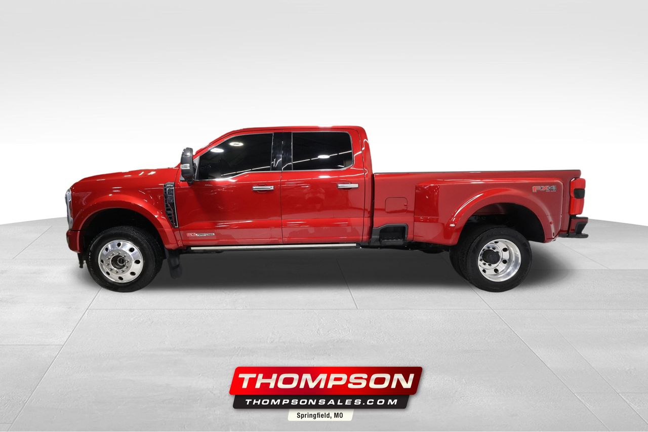 Rapid Red Metallic Tinted Clearcoat 2024 Ford F-450 Super Duty Limited Crew Cab LB DRW 4WD Pickup Truck Four-Wheel Drive Automatic