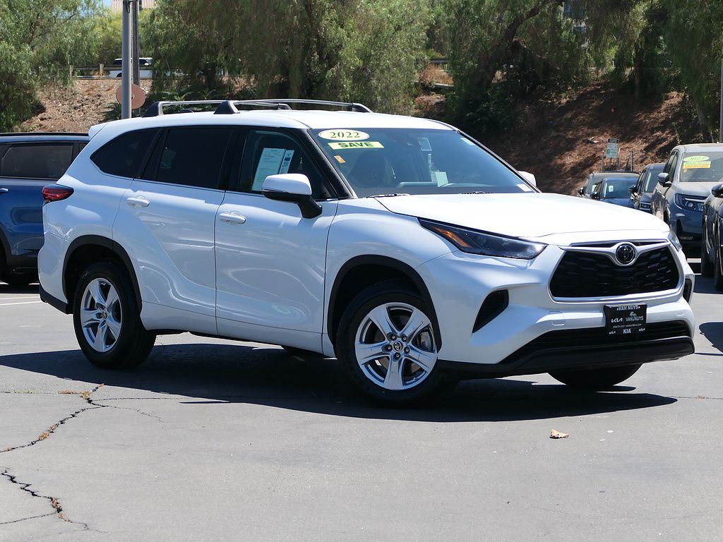 Pearl 2022 Toyota Highlander SUV / Crossover Front-Wheel Drive 8-Speed Automatic