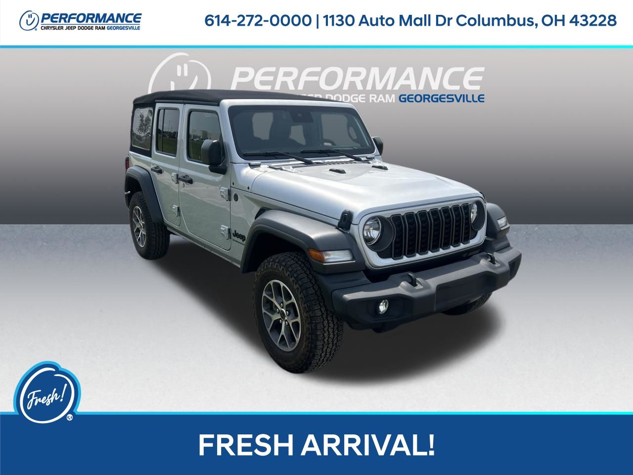 Silver 2024 Jeep Wrangler SUV / Crossover Four-Wheel Drive 8-Speed Automatic