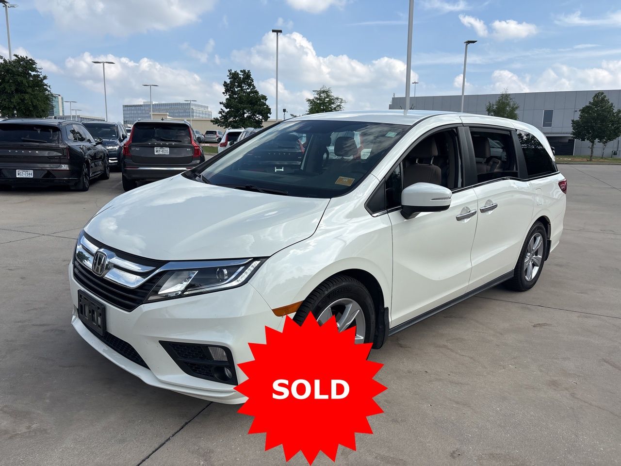 White Diamond Pearl 2019 Honda Odyssey EX FWD Minivan Front-Wheel Drive 9-Speed Automatic