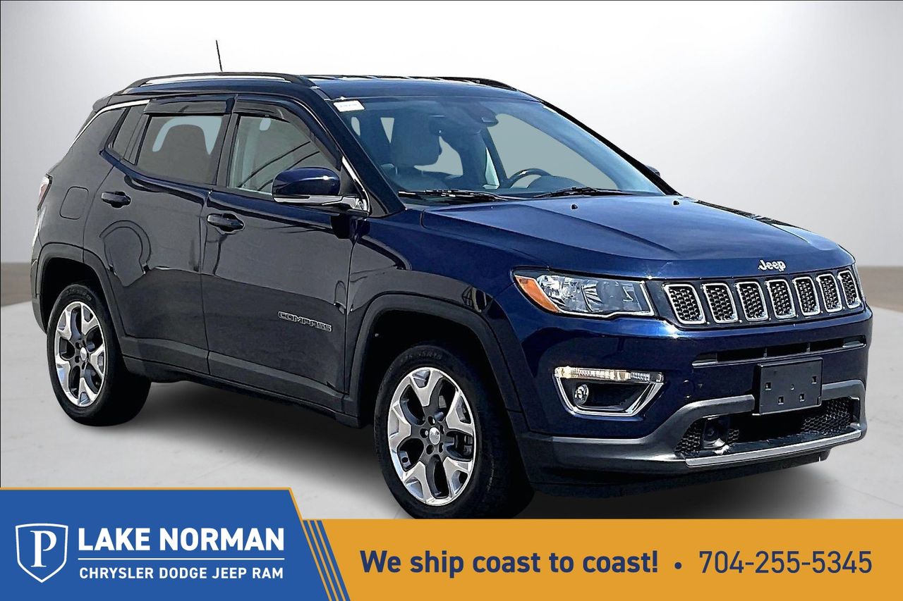 Jazz Blue Pearlcoat 2021 Jeep Compass Limited 4WD SUV / Crossover Four-Wheel Drive 9-Speed Automatic