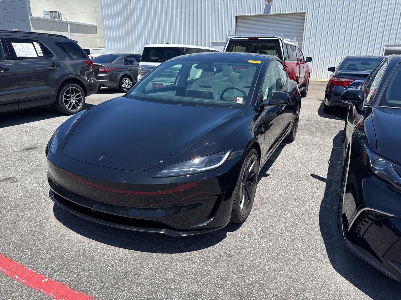Black 2026 Tesla Model 3 Performance AWD Sedan All-Wheel Drive 1-Speed Automatic