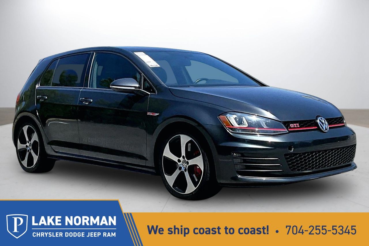 Carbon Steel Gray Metallic 2017 Volkswagen Golf GTI 2.0T Autobahn 4-Door FWD Hatchback Front-Wheel Drive 6-Speed Manual
