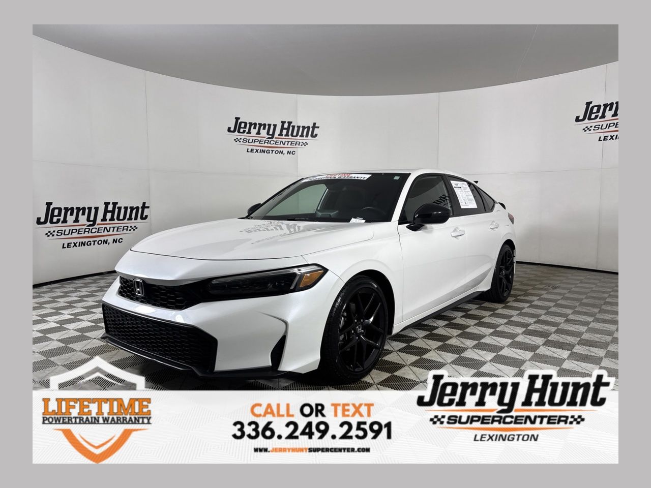 White 2025 Honda Civic Hatchback Hatchback Front-Wheel Drive Continuously Variable Transmission