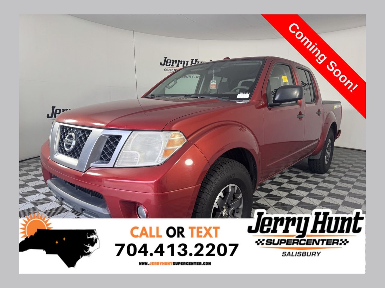 Lava Red 2016 Nissan Frontier Pickup Truck 4X2 5-Speed Automatic Overdrive