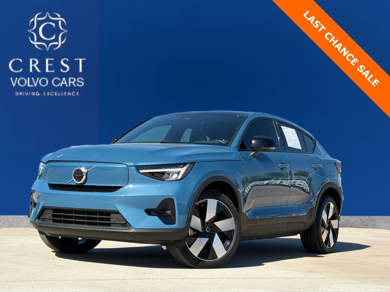 Fjord Blue Metallic 2023 Volvo C40 Recharge Twin Plus eAWD SUV / Crossover All-Wheel Drive 1-Speed Automatic