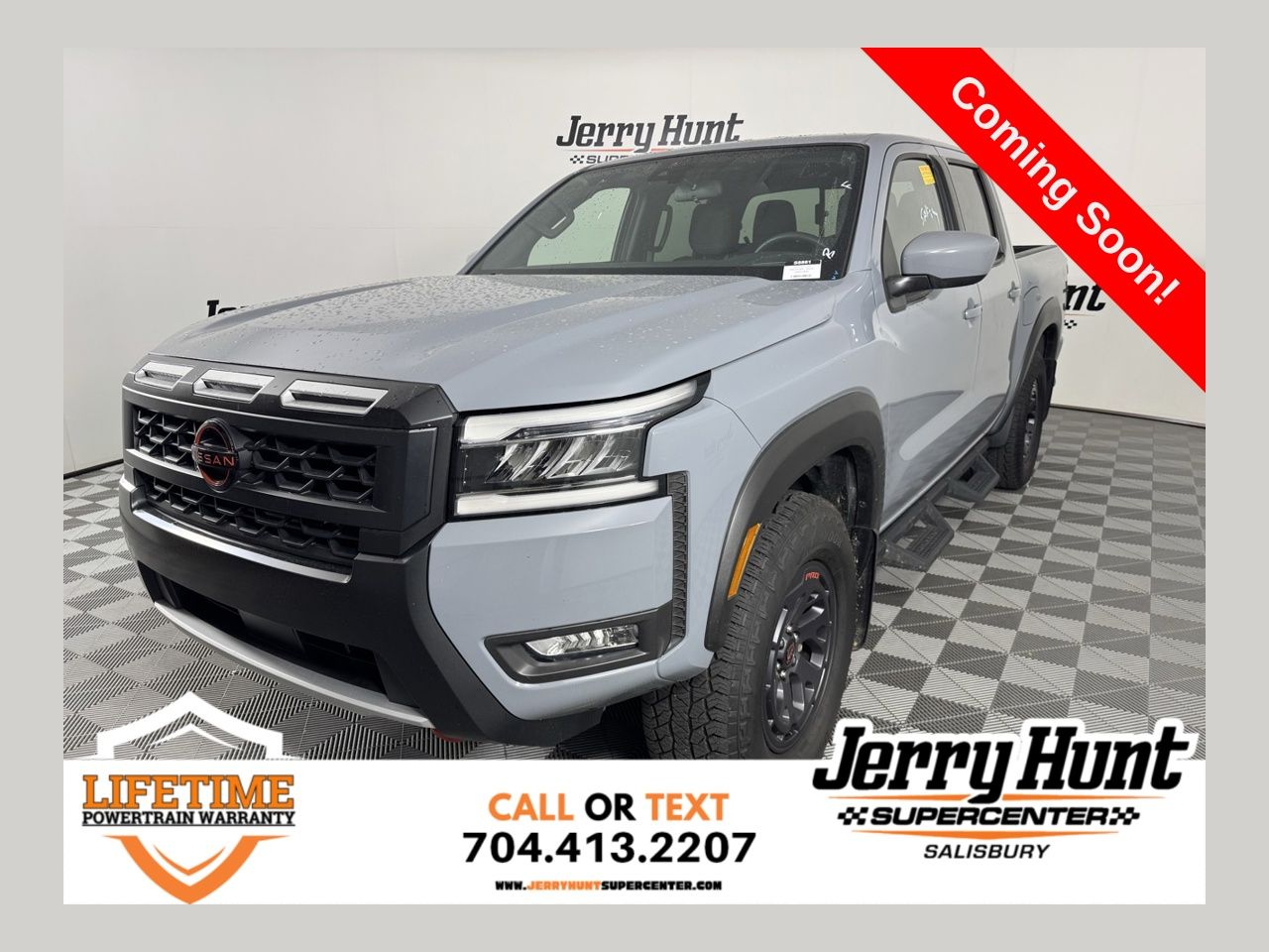 Boulder Gray Pearl 2025 Nissan Frontier PRO-4X Crew Cab 4WD Pickup Truck Four-Wheel Drive 9-Speed Automatic Overdrive