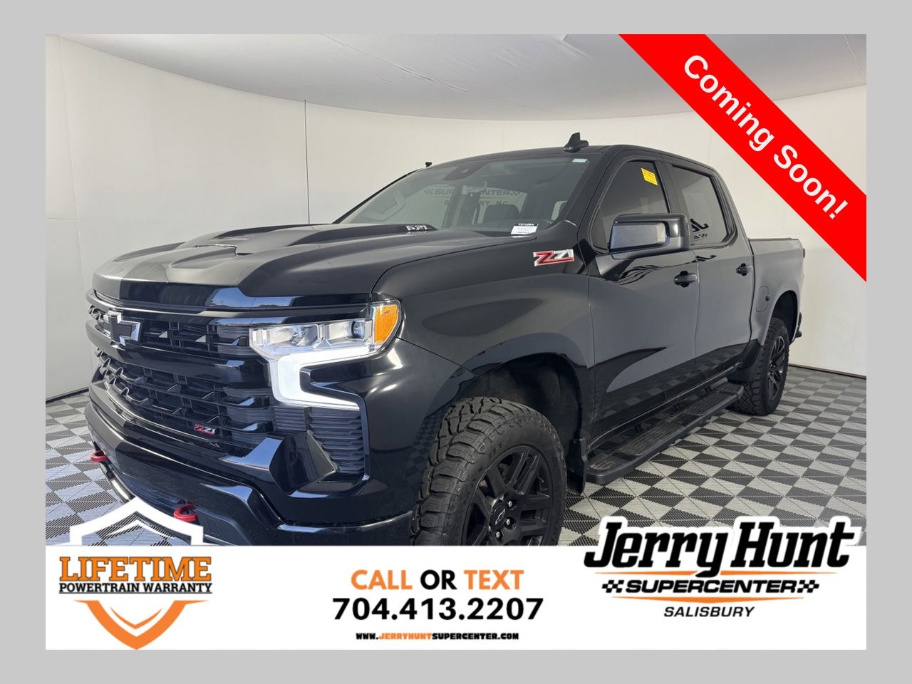 Black 2023 Chevrolet Silverado 1500 Pickup Truck Four-Wheel Drive Automatic