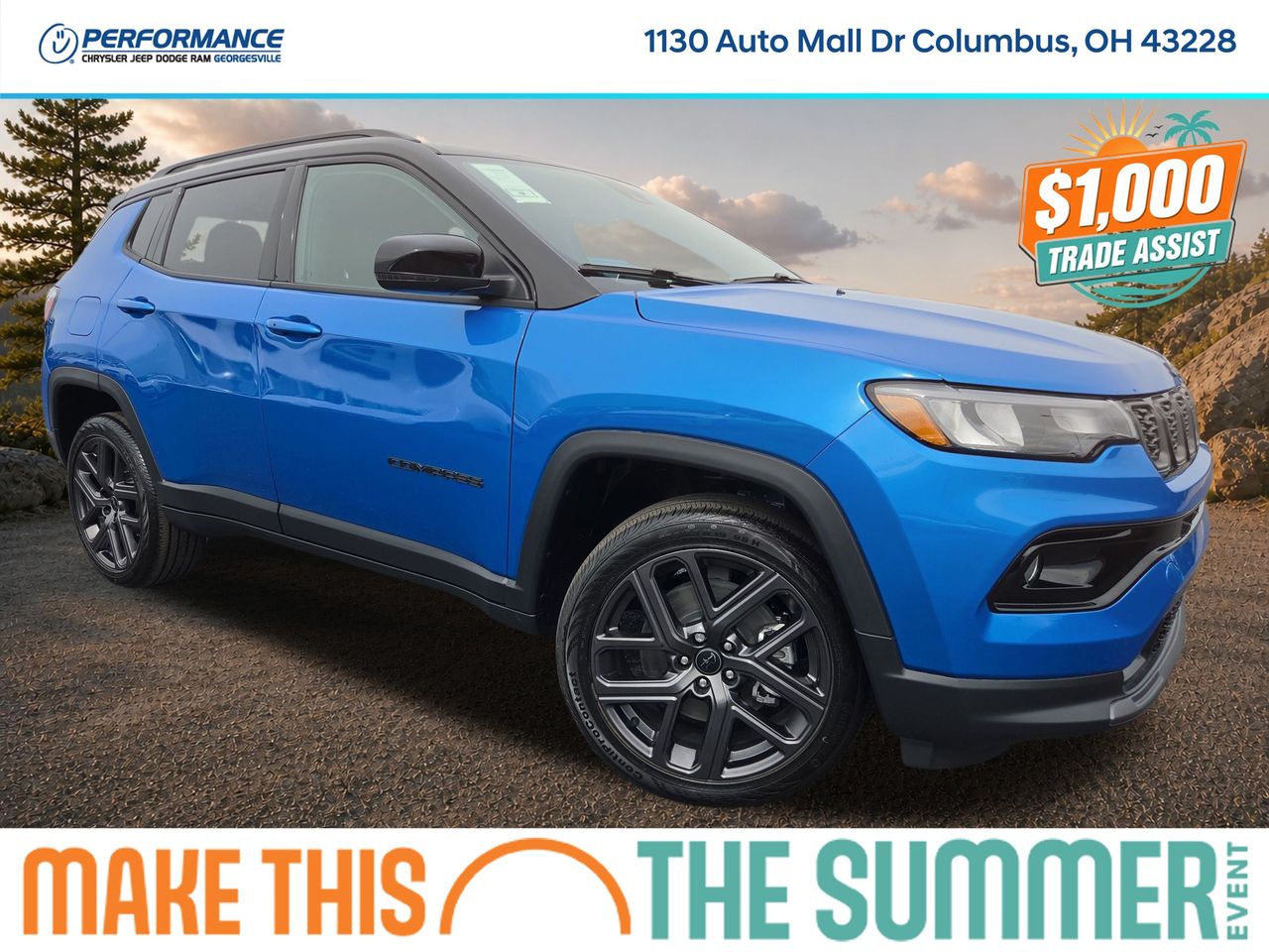 Hydro Blue Pearlcoat 2026 Jeep Compass Limited 4WD SUV / Crossover Four-Wheel Drive 8-Speed Automatic