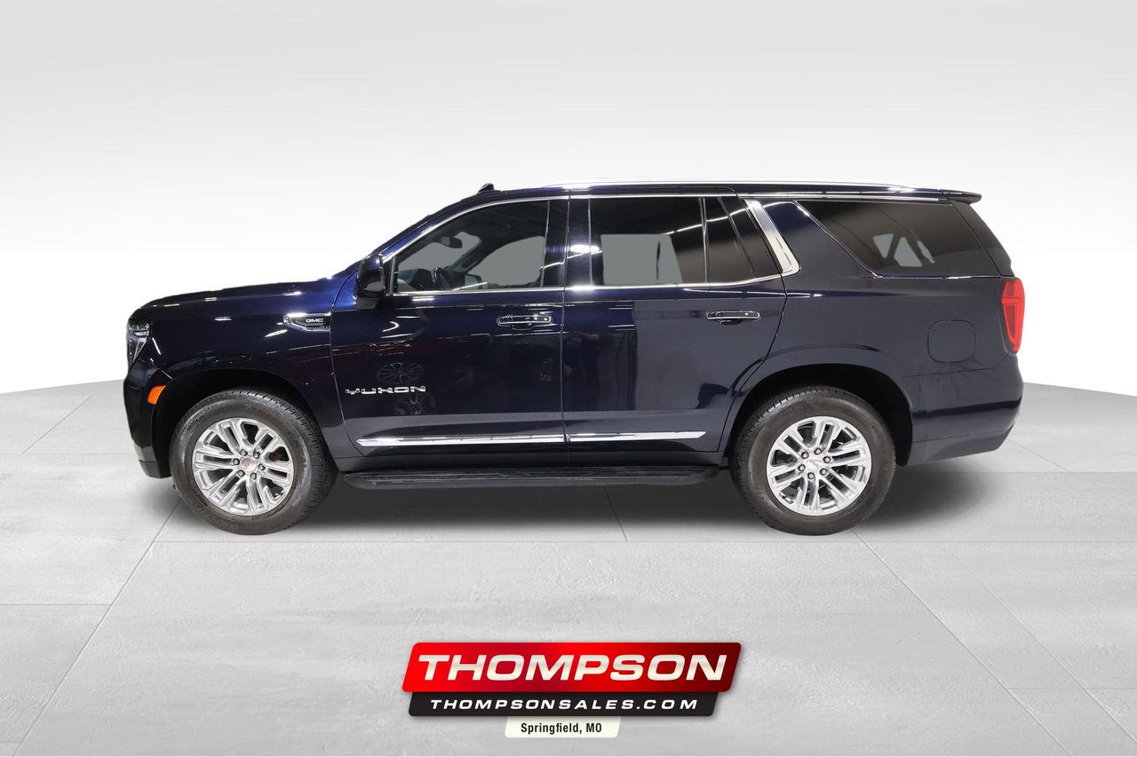 Midnight Blue Metallic 2023 GMC Yukon SLT 4WD SUV / Crossover Four-Wheel Drive