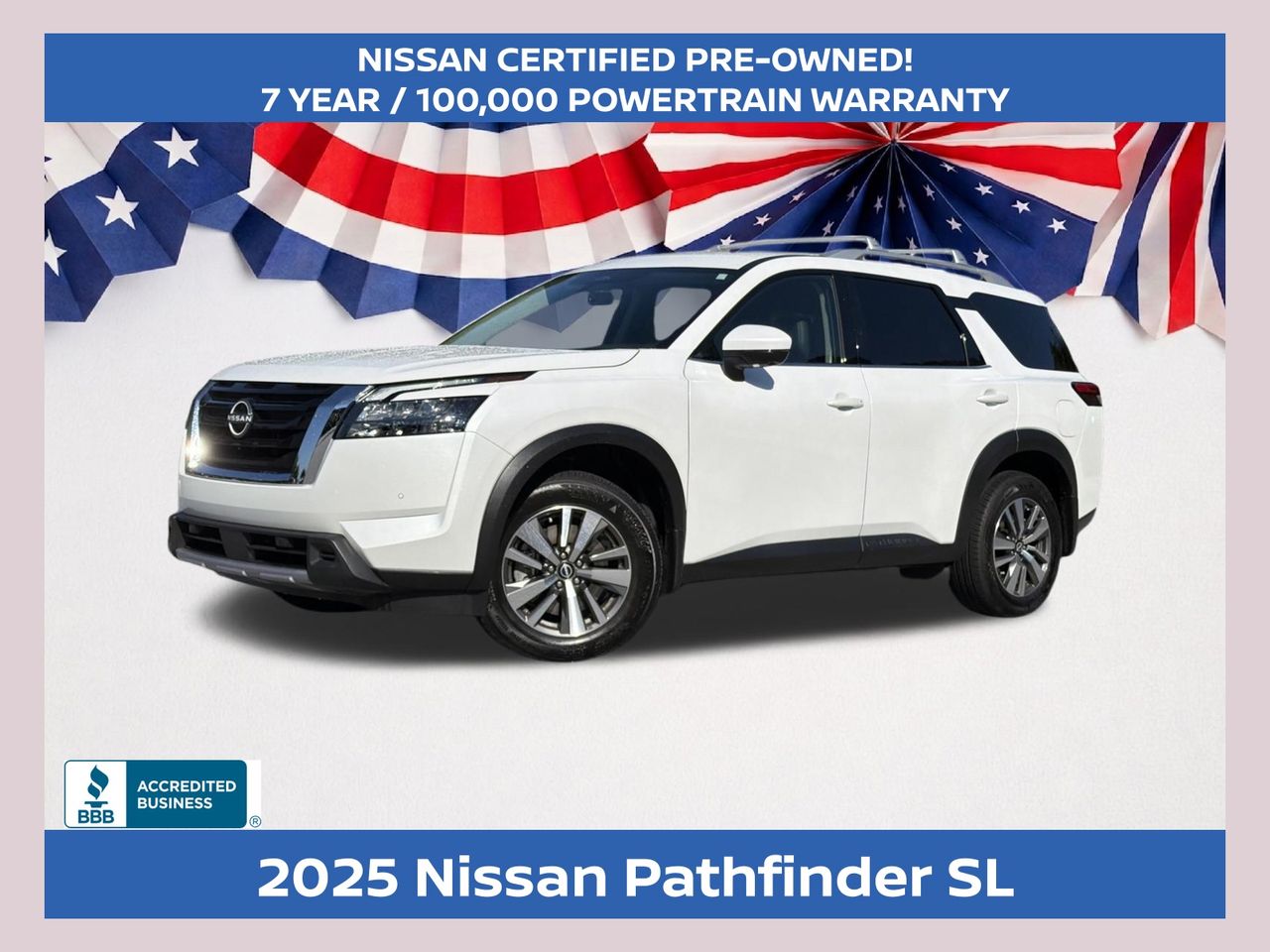 Everest White Pearl Tricoat 2025 Nissan Pathfinder SUV / Crossover All-Wheel Drive 9-Speed Automatic