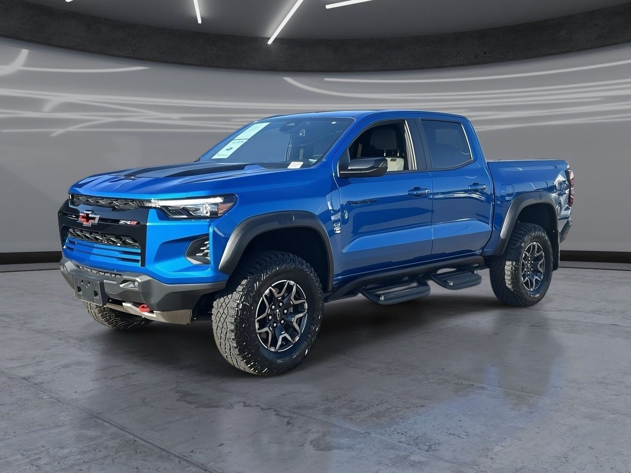 Glacier Blue Metallic 2024 Chevrolet Colorado Pickup Truck Four-Wheel Drive 8-Speed Automatic