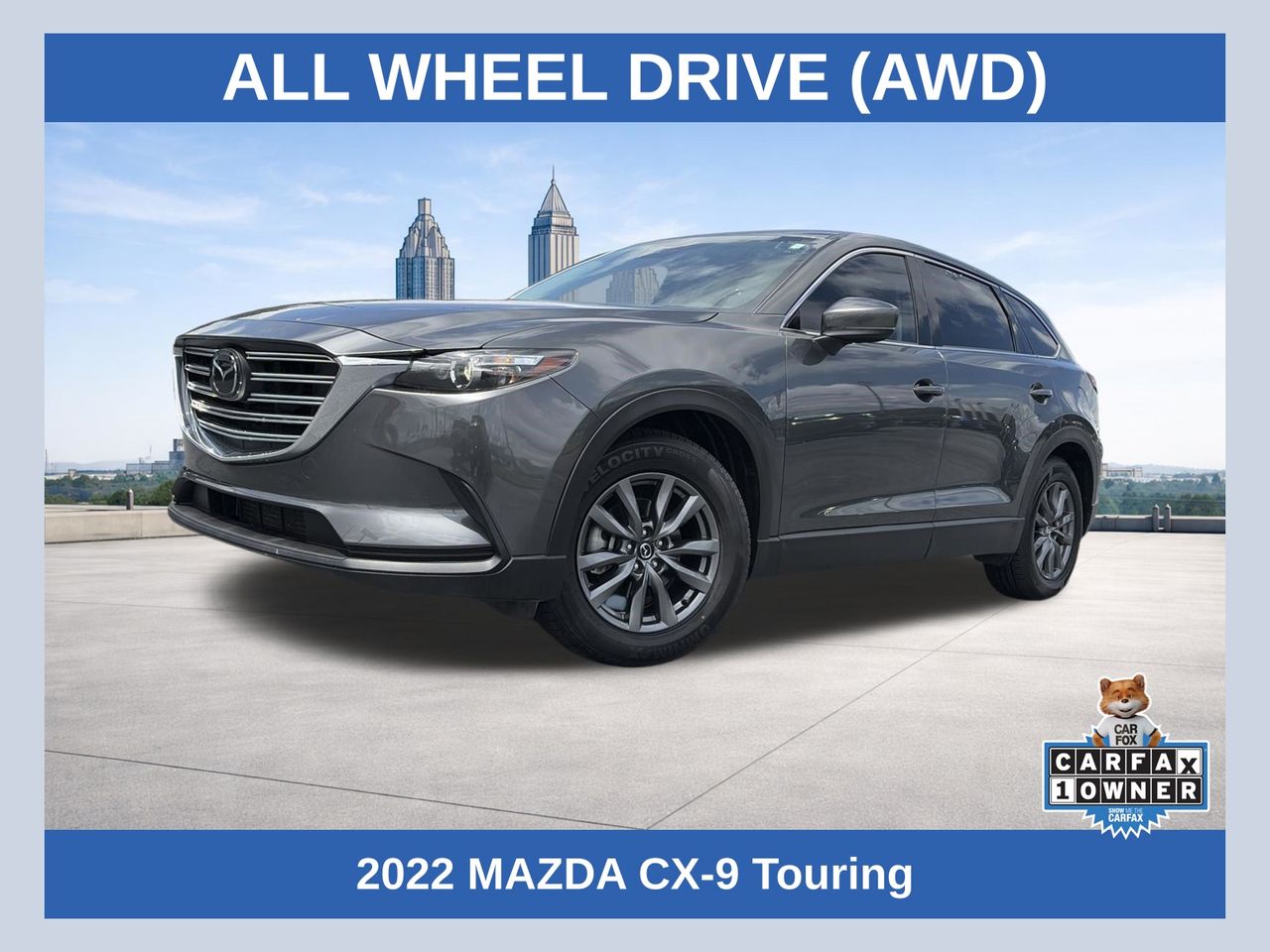 Machine Gray Metallic 2022 Mazda CX-9 SUV / Crossover All-Wheel Drive 6-Speed Automatic