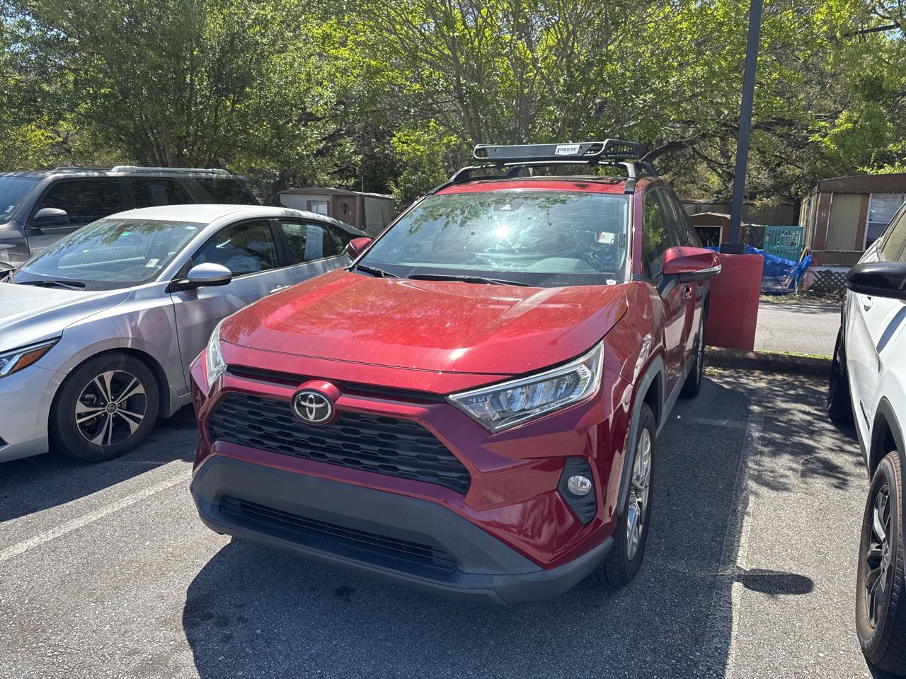 Red 2021 Toyota RAV4 XLE Premium FWD SUV / Crossover Front-Wheel Drive 8-Speed Automatic