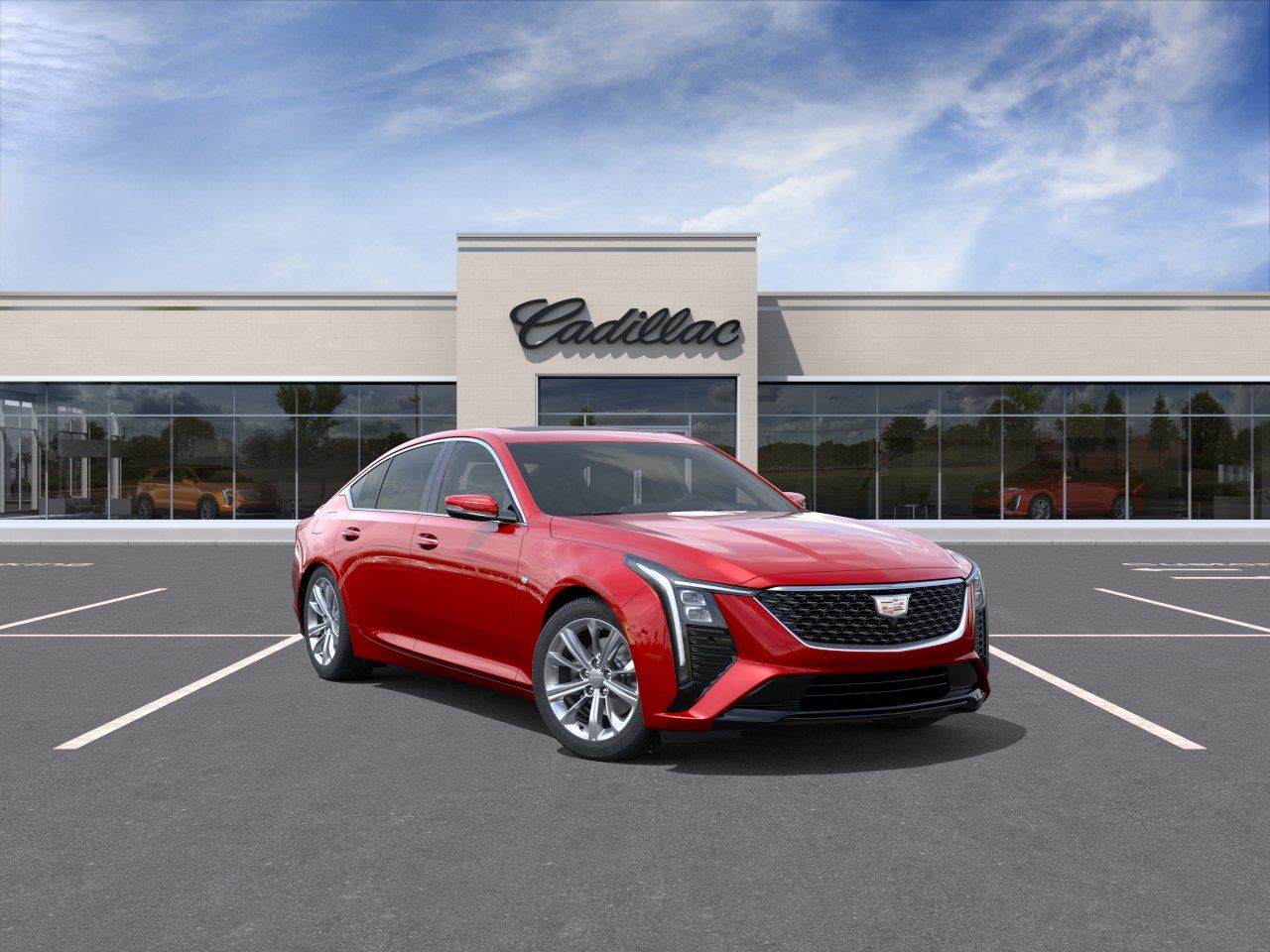 Radiant Red Tintcoat 2026 Cadillac CT5 Sedan All-Wheel Drive Automatic