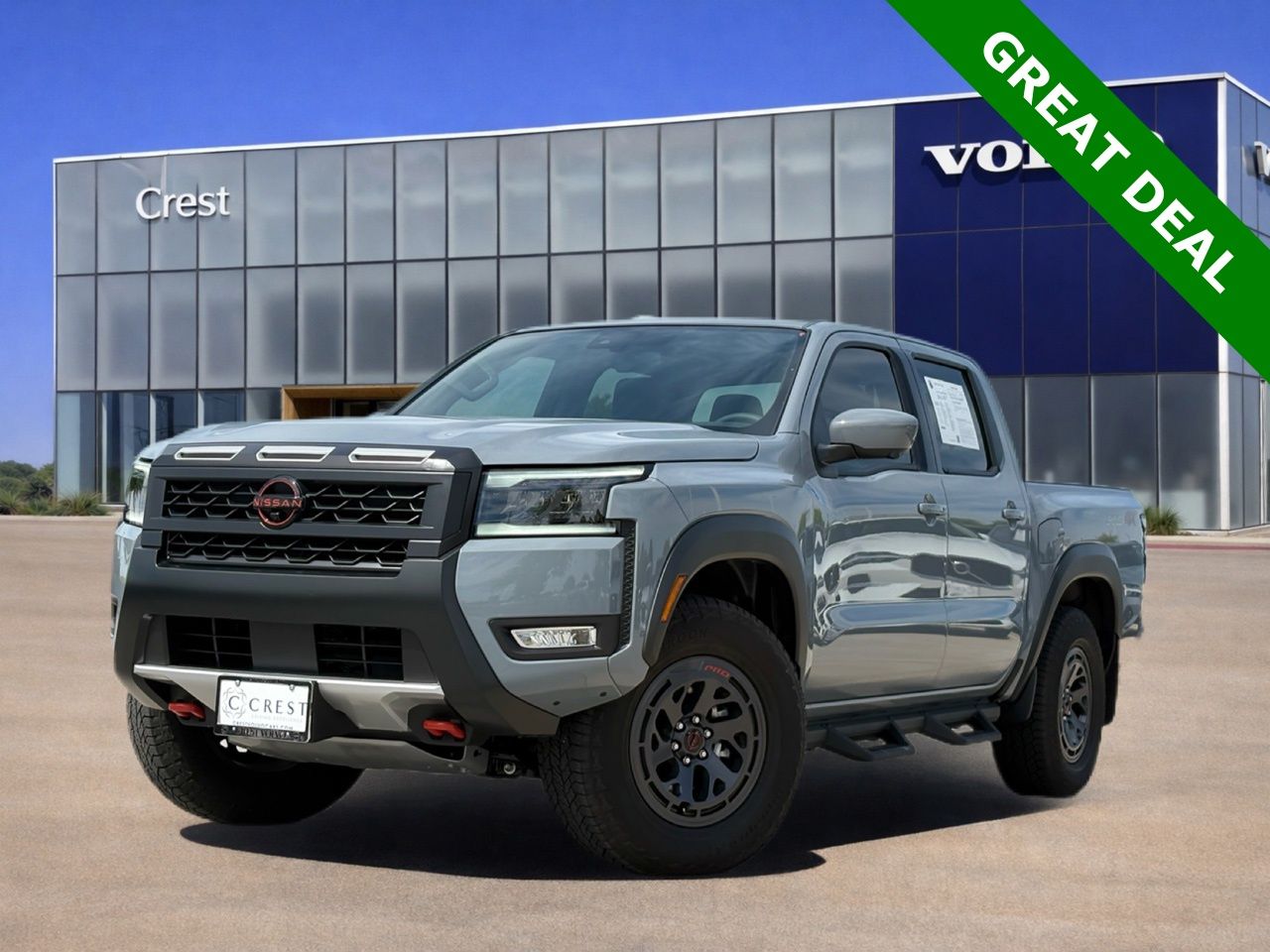 Boulder Gray Pearl 2026 Nissan Frontier PRO-4X Crew Cab 4WD Pickup Truck Four-Wheel Drive 9-Speed Automatic Overdrive