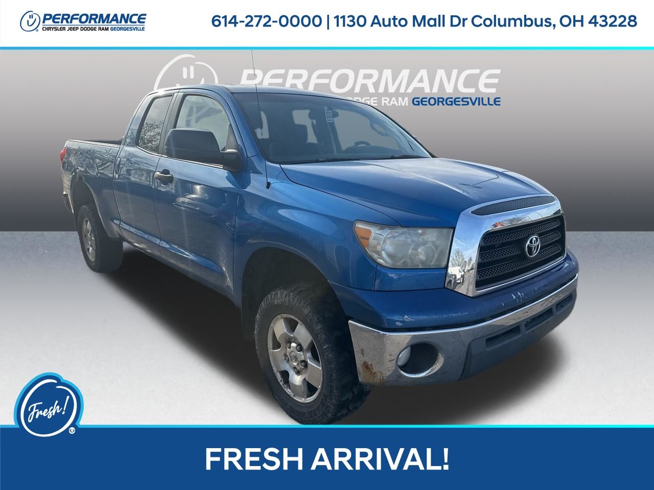 Blue Streak Metallic 2008 Toyota Tundra SR5 Double Cab 5.7L 4WD Pickup Truck Four-Wheel Drive 6-Speed Automatic