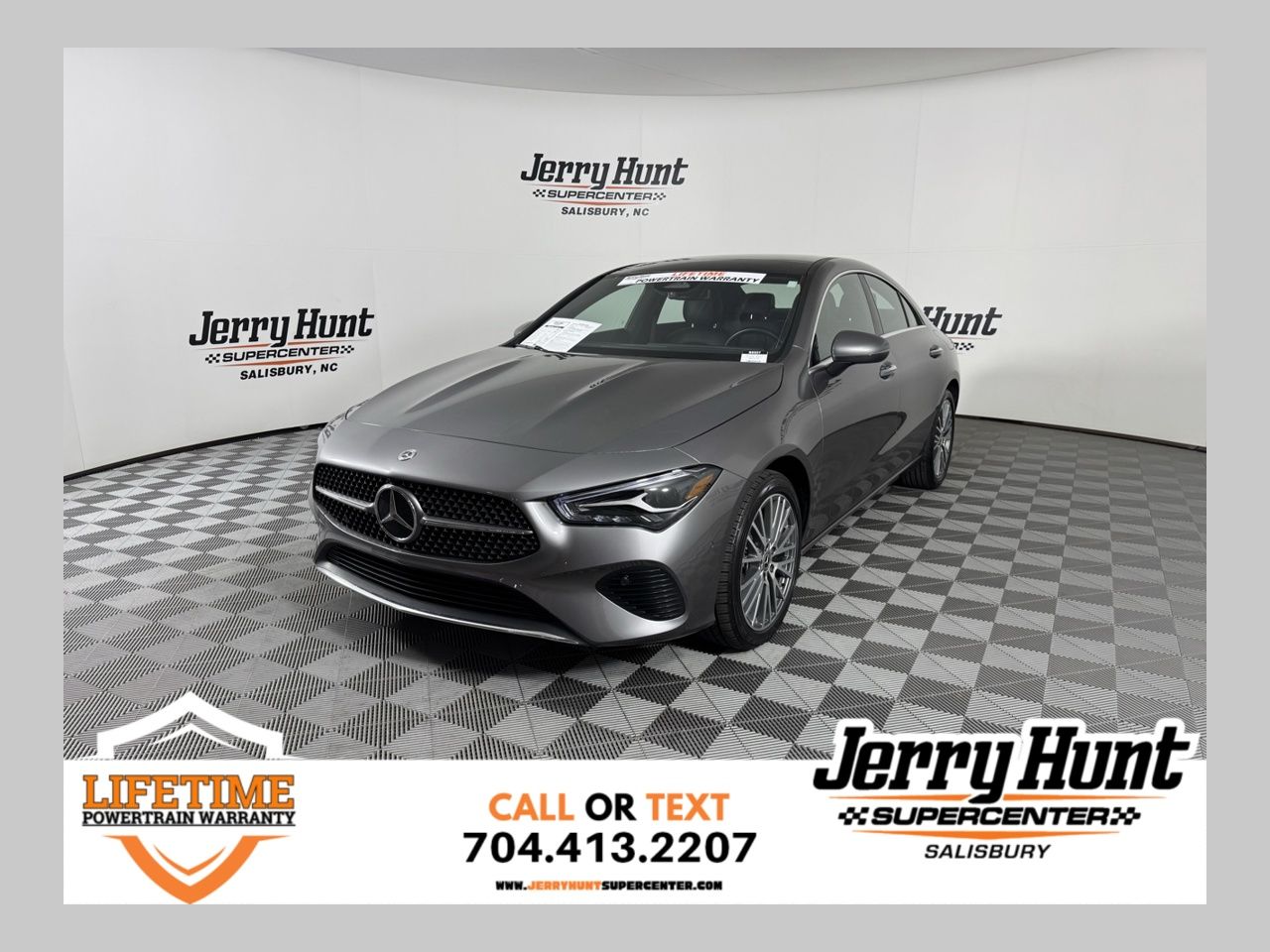 Gray 2025 Mercedes-Benz CLA 250 FWD Coupe Front-Wheel Drive 8-Speed Dual Clutch