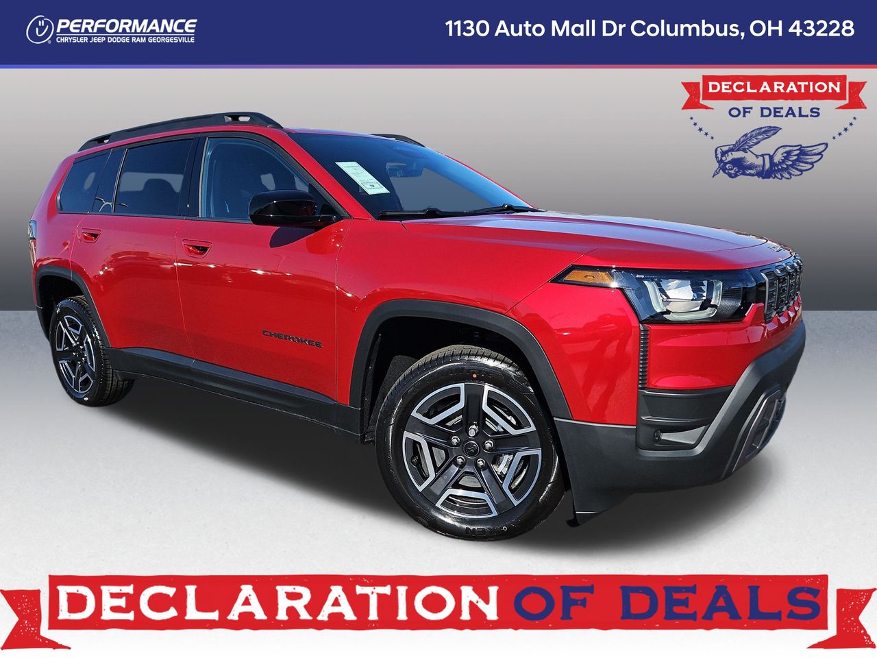 Red Hot Pearlcoat 2026 Jeep Cherokee Laredo 4WD SUV / Crossover Four-Wheel Drive Continuously Variable Transmission