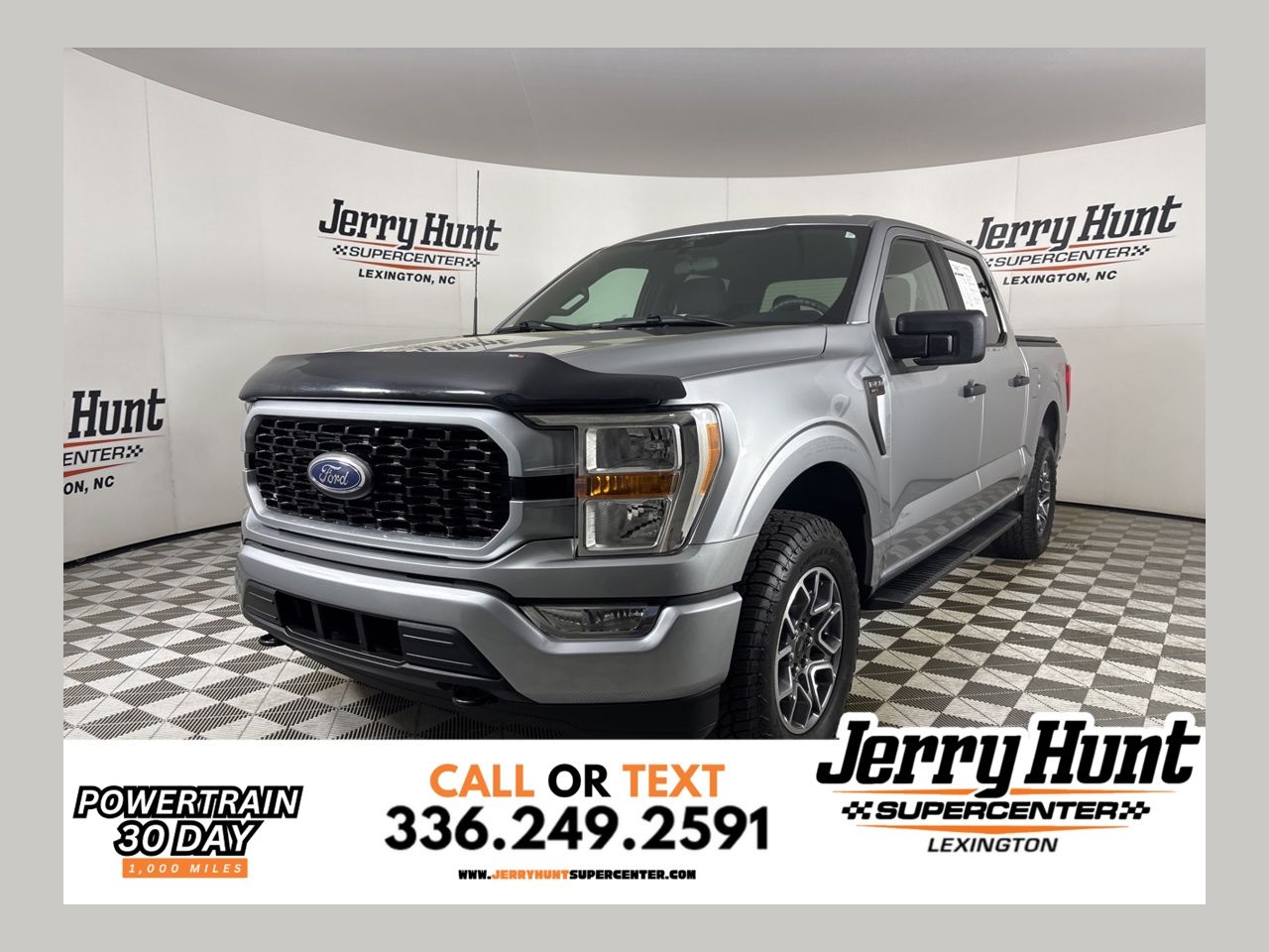 Silver 2021 Ford F-150 XL SuperCrew 4WD Pickup Truck Four-Wheel Drive Automatic