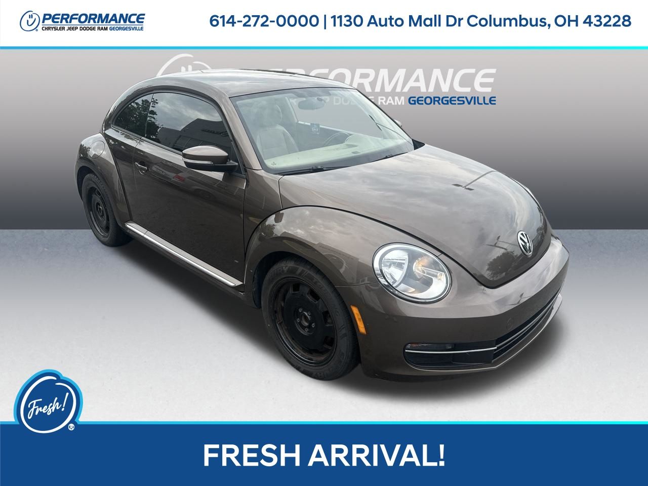 Toffee Brown Metallic 2015 Volkswagen Beetle Hatchback Front-Wheel Drive 6-Speed Automatic