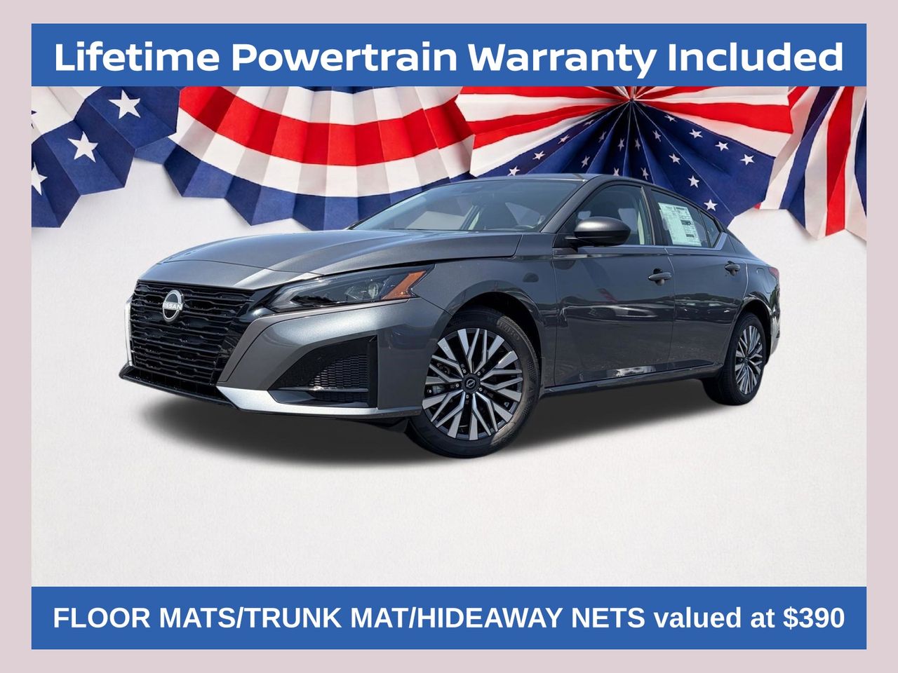 Gray (Gun Metallic) 2026 Nissan Altima Sedan All-Wheel Drive Continuously Variable Transmission