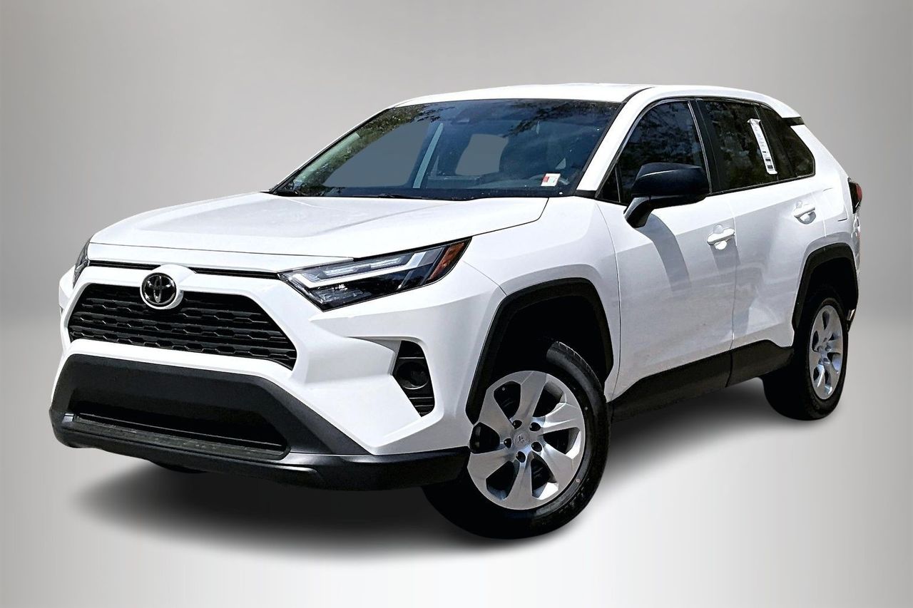 White 2025 Toyota RAV4 LE FWD SUV / Crossover Front-Wheel Drive 8-Speed Automatic