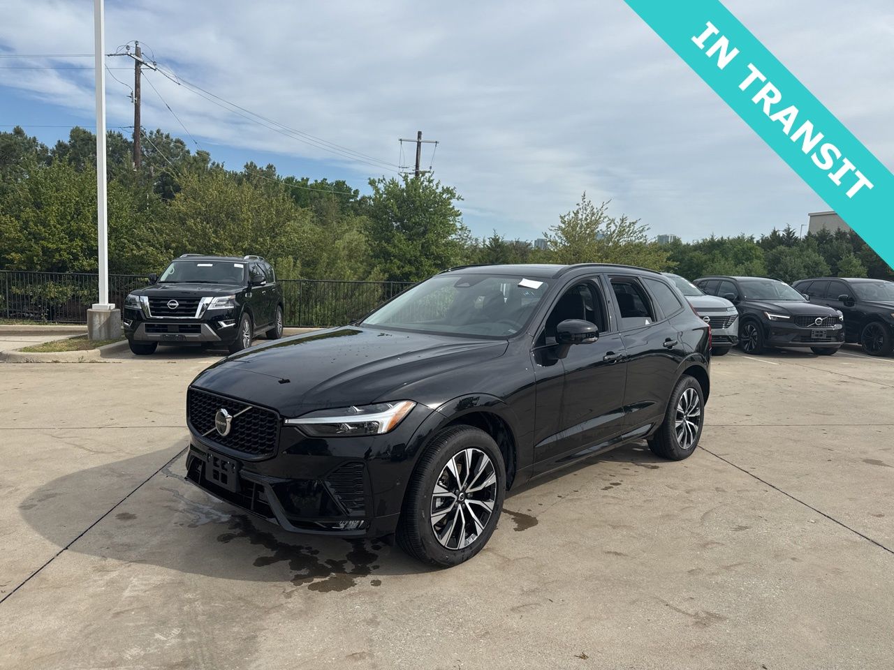 Onyx Black Metallic 2025 Volvo XC60 B5 Plus Dark Theme AWD SUV / Crossover All-Wheel Drive Automatic