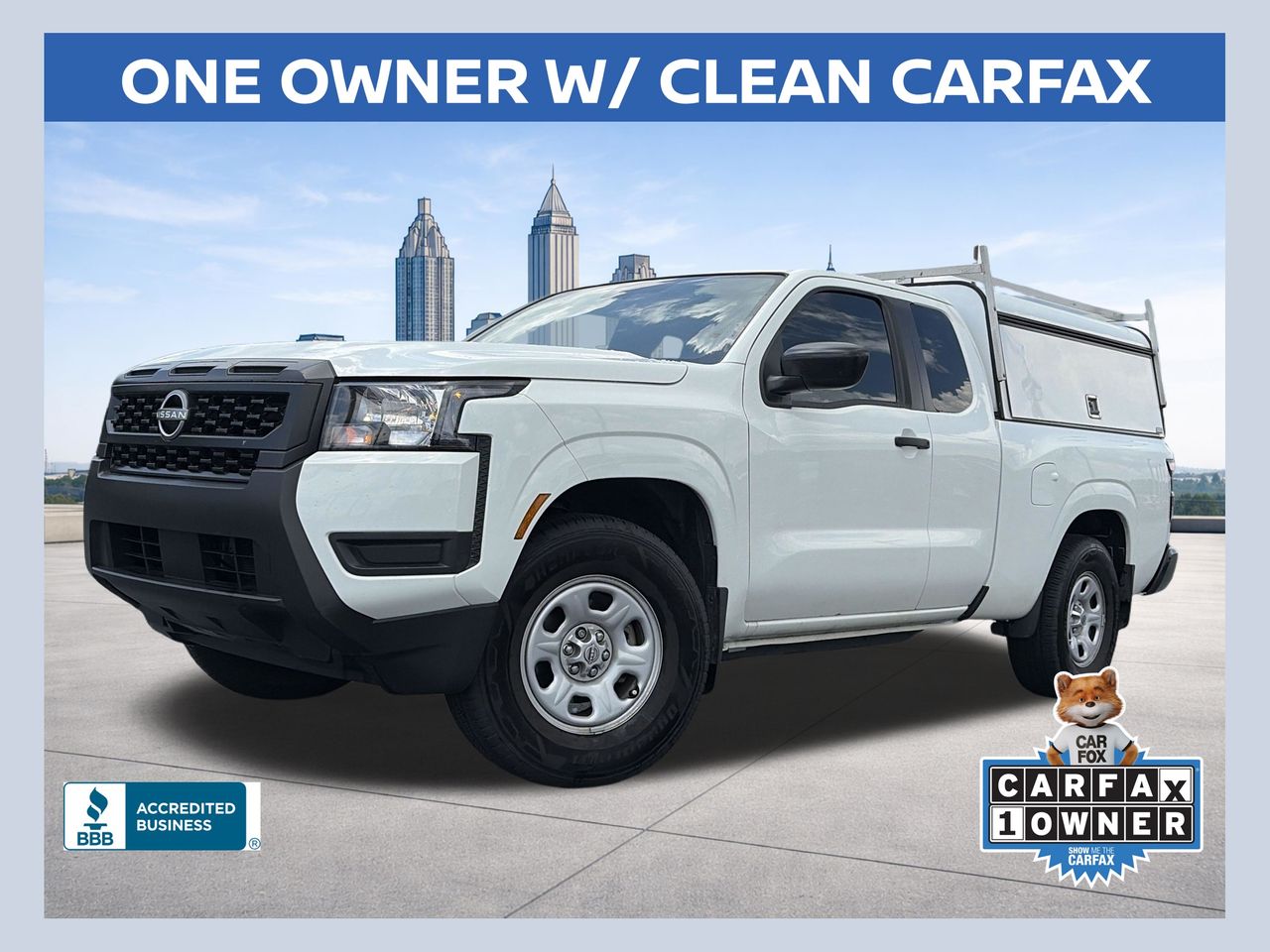 Glacier White 2025 Nissan Frontier Pickup Truck 4X2 9-Speed Automatic Overdrive