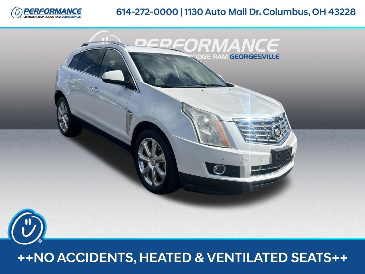 Gray (Platinum Ice Tricoat) 2016 Cadillac SRX SUV / Crossover Front-Wheel Drive 6-Speed Automatic