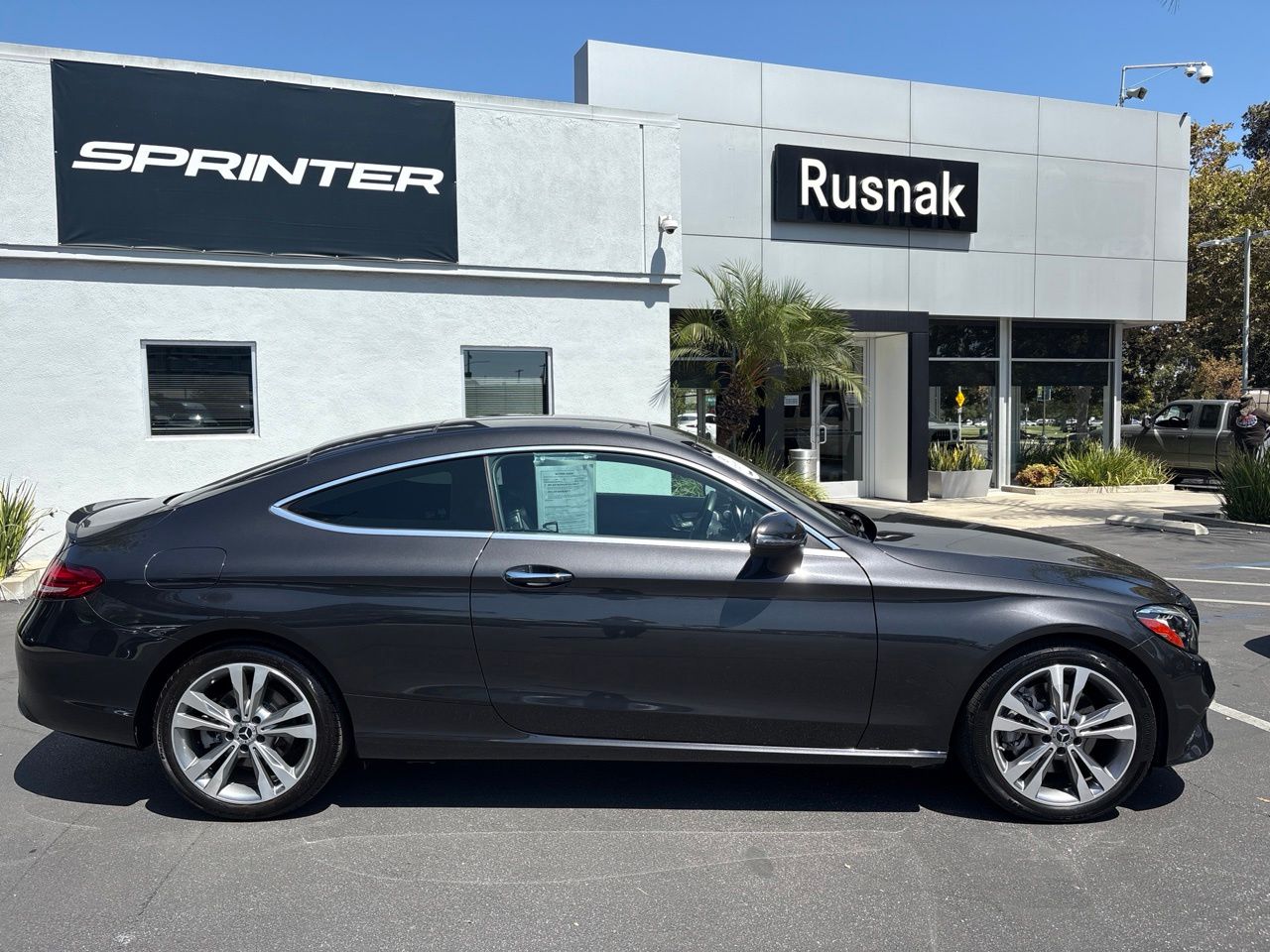 Graphite Gray Metallic 2022 Mercedes-Benz C-Class Coupe Rear-Wheel Drive 9-Speed Automatic