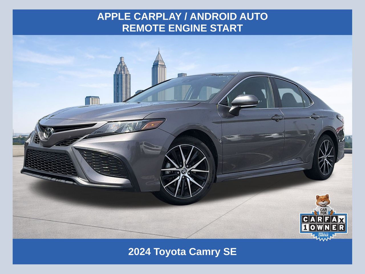 Predawn Gray Mica 2024 Toyota Camry SE FWD Sedan Front-Wheel Drive 8-Speed Automatic