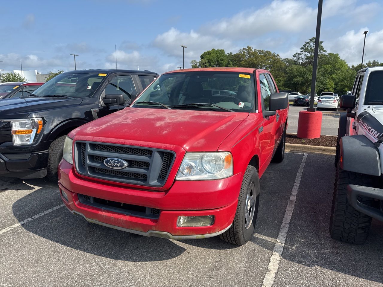 Red 2005 Ford F-150 STX SuperCab Pickup Truck Rear-Wheel Drive 4-Speed Automatic Overdrive