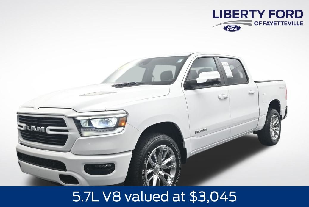 Bright White Clearcoat 2023 RAM 1500 Pickup Truck Four-Wheel Drive 8-Speed Automatic