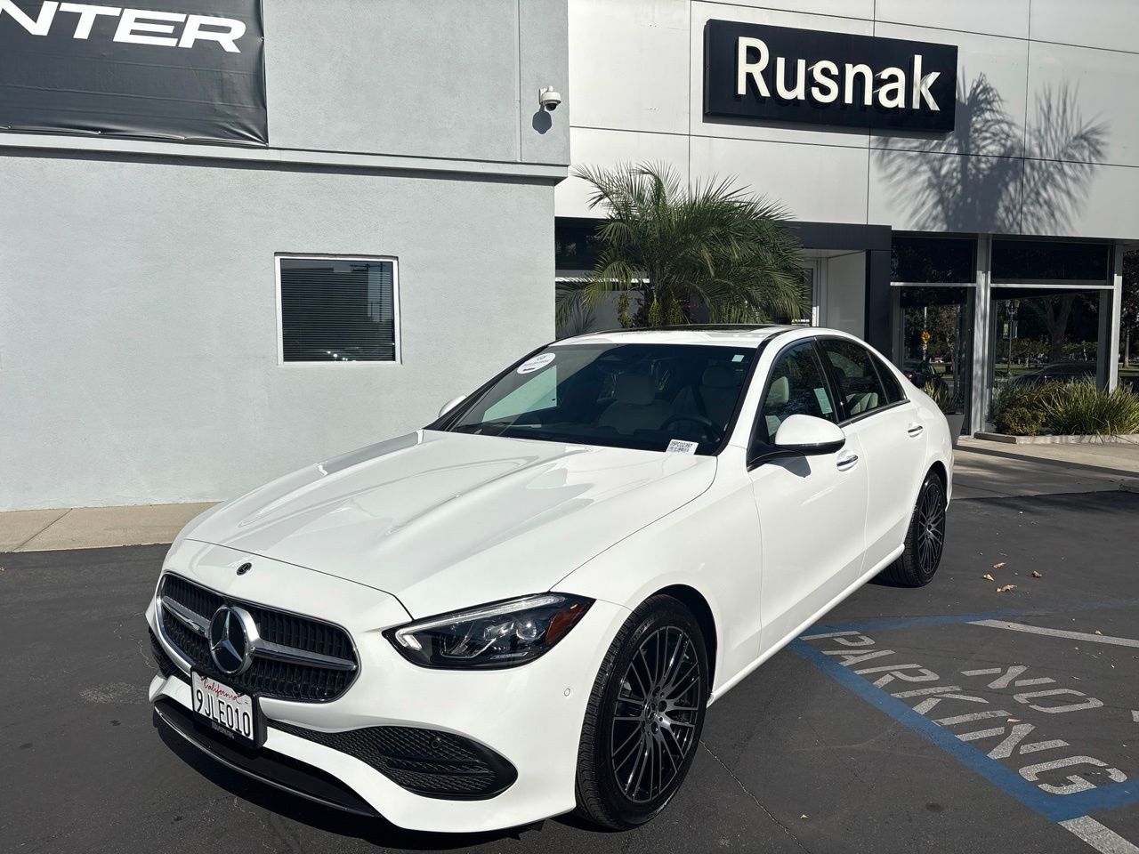 Polar White 2023 Mercedes-Benz C-Class Sedan Rear-Wheel Drive 9-Speed Automatic