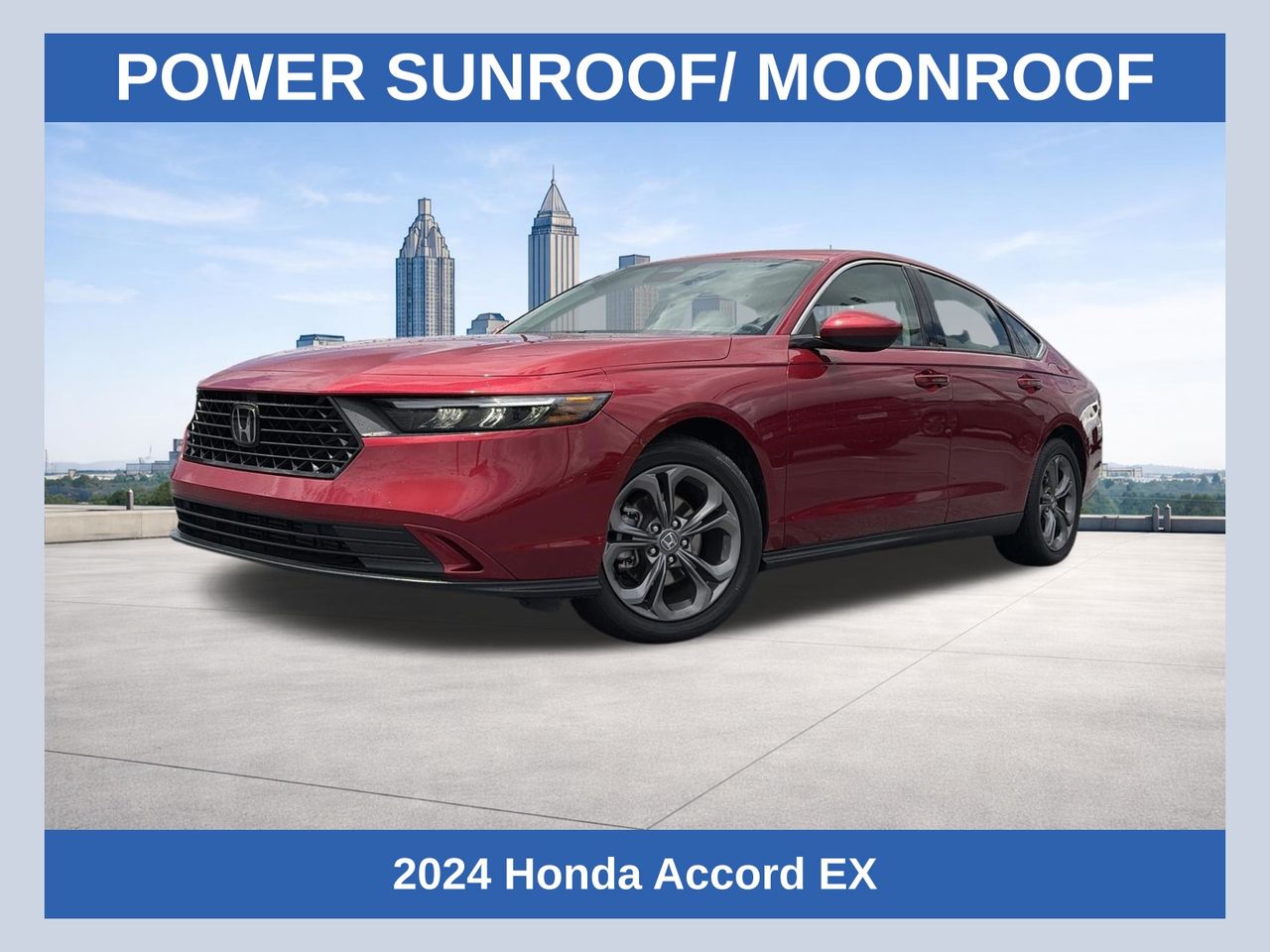 Radiant Red 2024 Honda Accord Sedan Front-Wheel Drive Continuously Variable Transmission