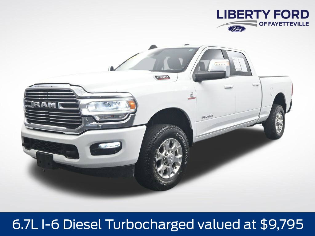 Bright White Clearcoat 2024 RAM 2500 Pickup Truck Four-Wheel Drive 6-Speed Automatic