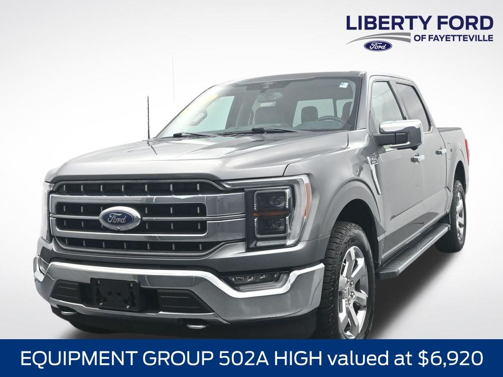 Gray Metallic 2021 Ford F-150 Pickup Truck Four-Wheel Drive Automatic